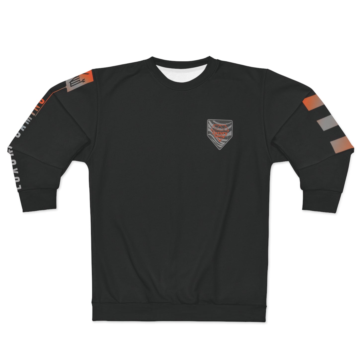 VIVID PURSUIT SWEATSHIRT- BLACK & ORANGE