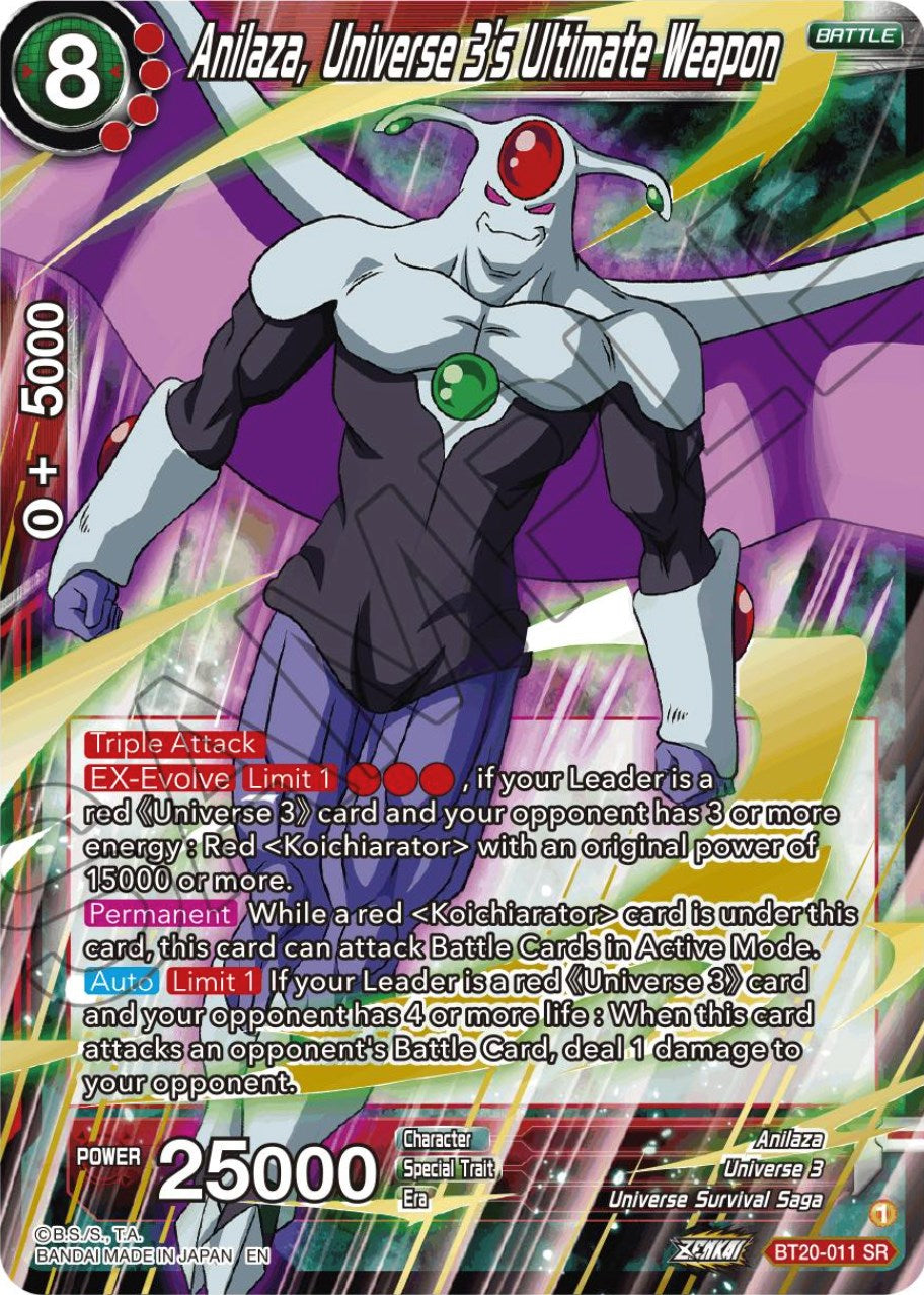 Anilaza, Universe 3's Ultimate Weapon