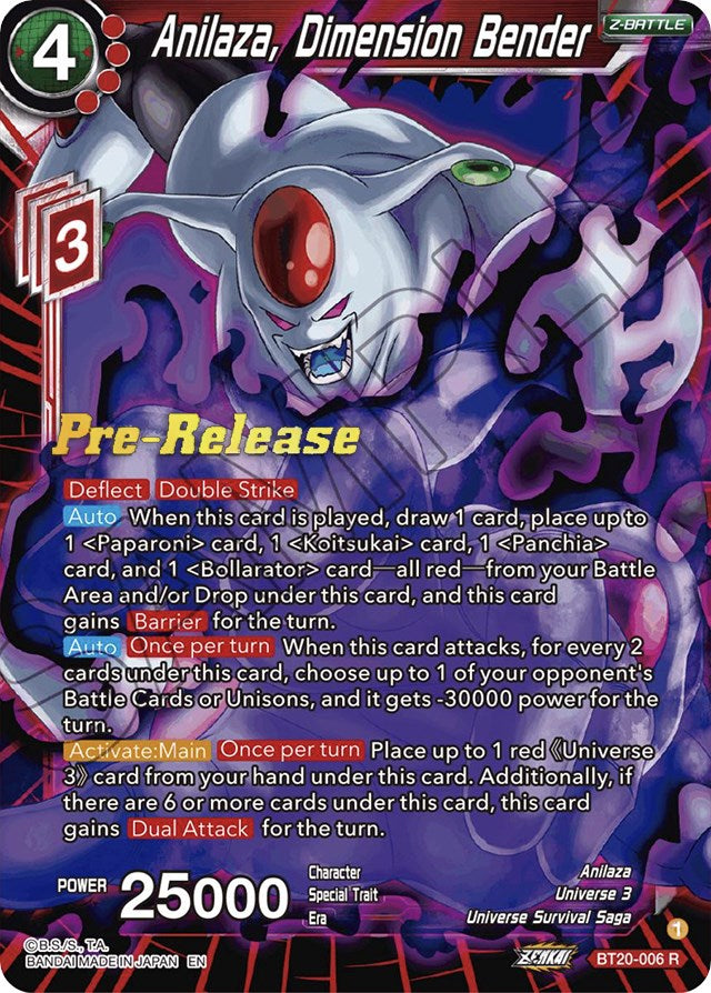Anilaza, Dimension Bender