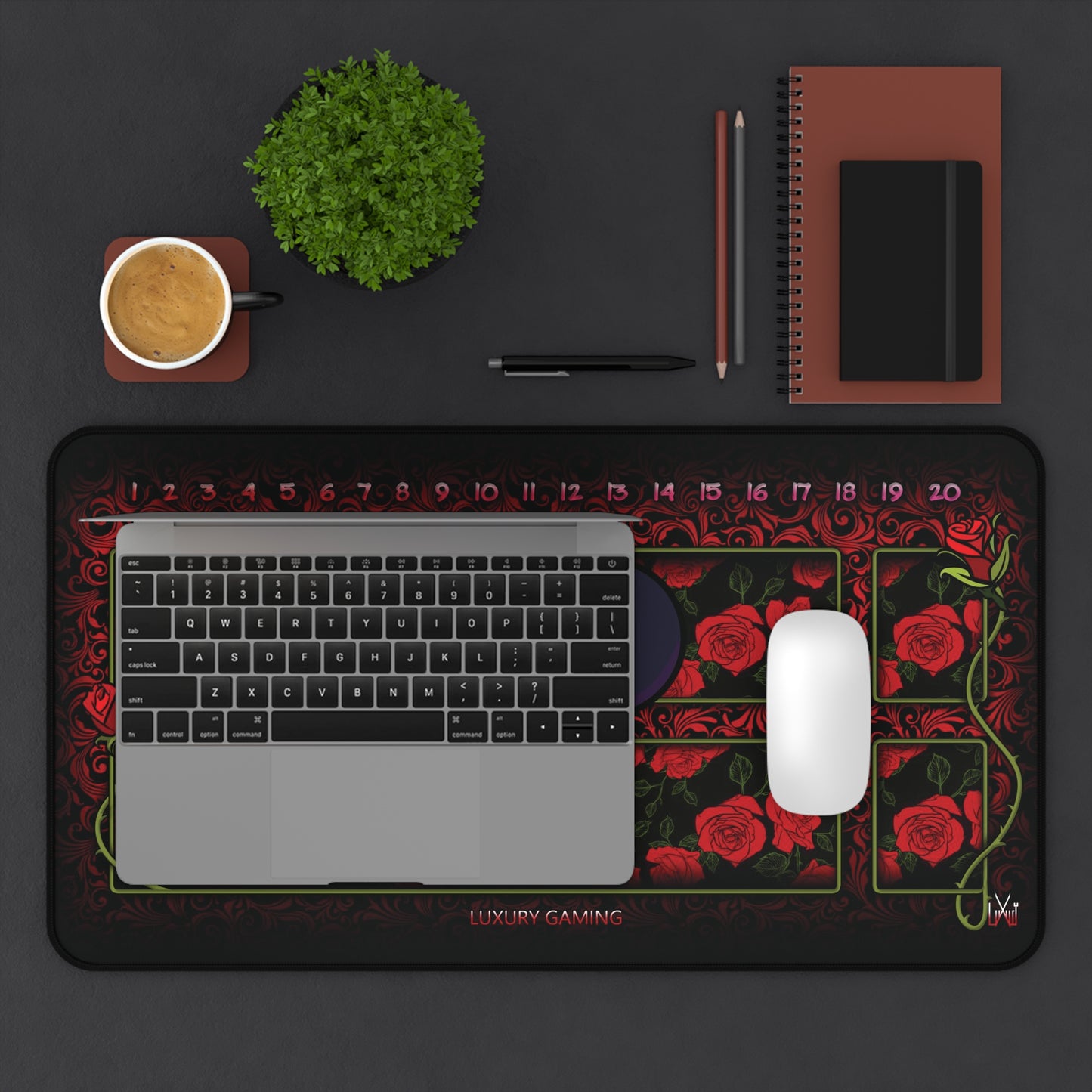 Red Sugar Skull Lorcana Single Player Mat (Rubber)
