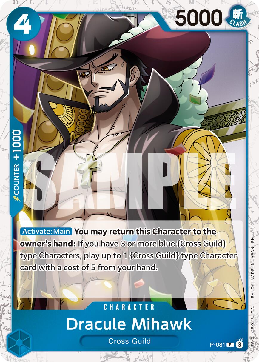 Dracule Mihawk - P-081 (Pirate Foil)