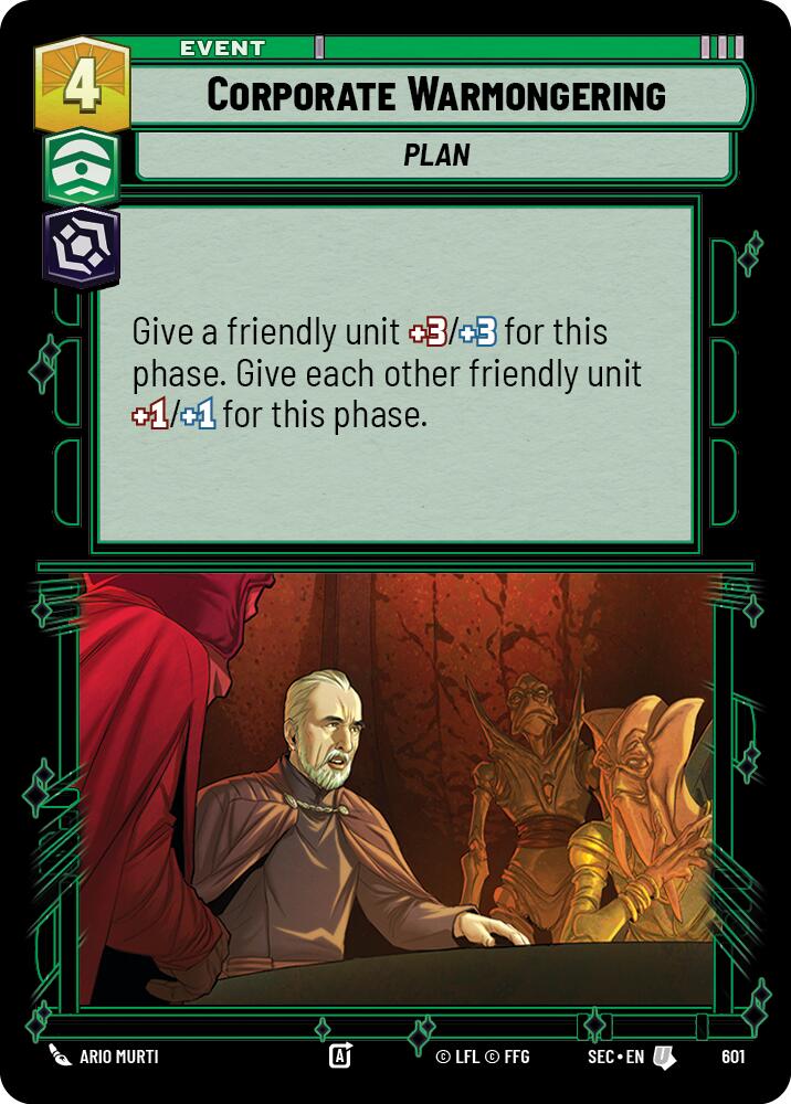 Corporate Warmongering (Foil)