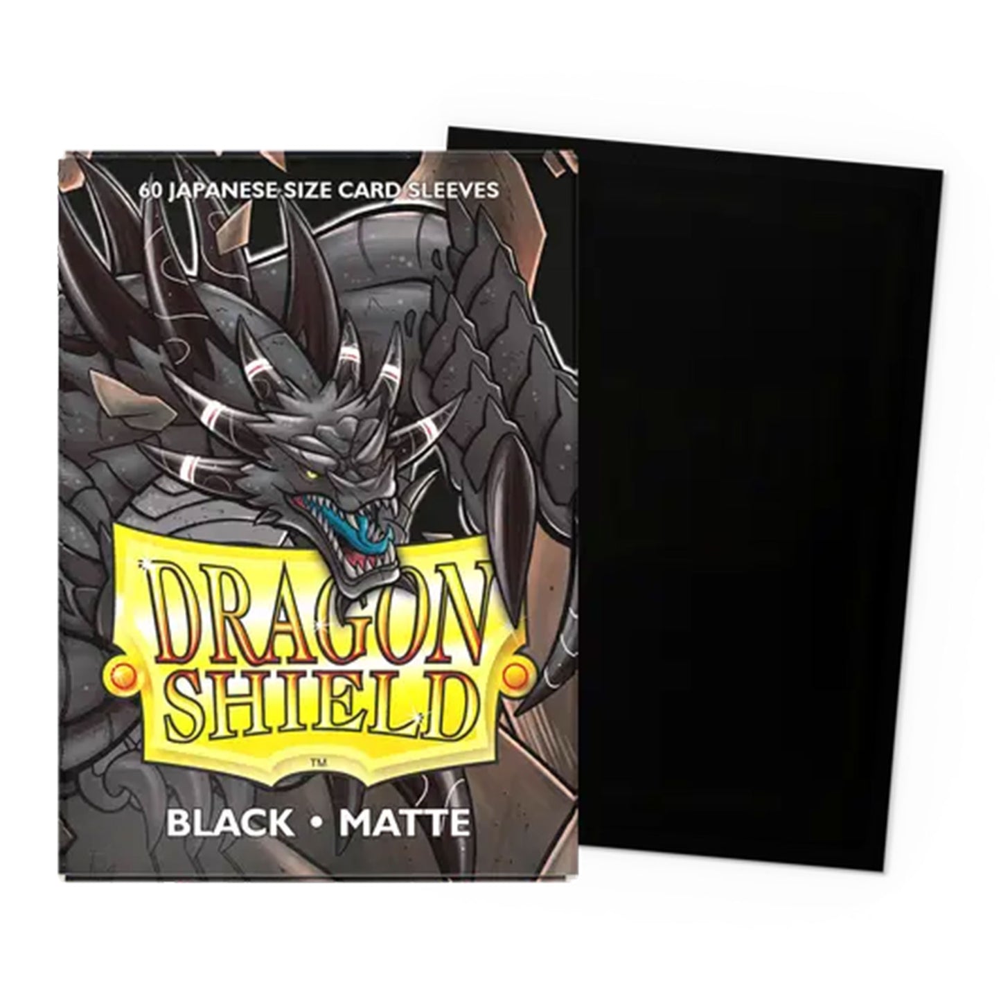 Dragon Shield Card Sleeves: Black - Matte - Japanese