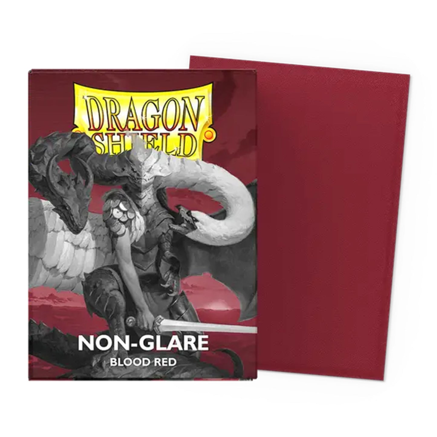Dragon Shield Card Sleeves: Blood Red - Non Glare - Matte