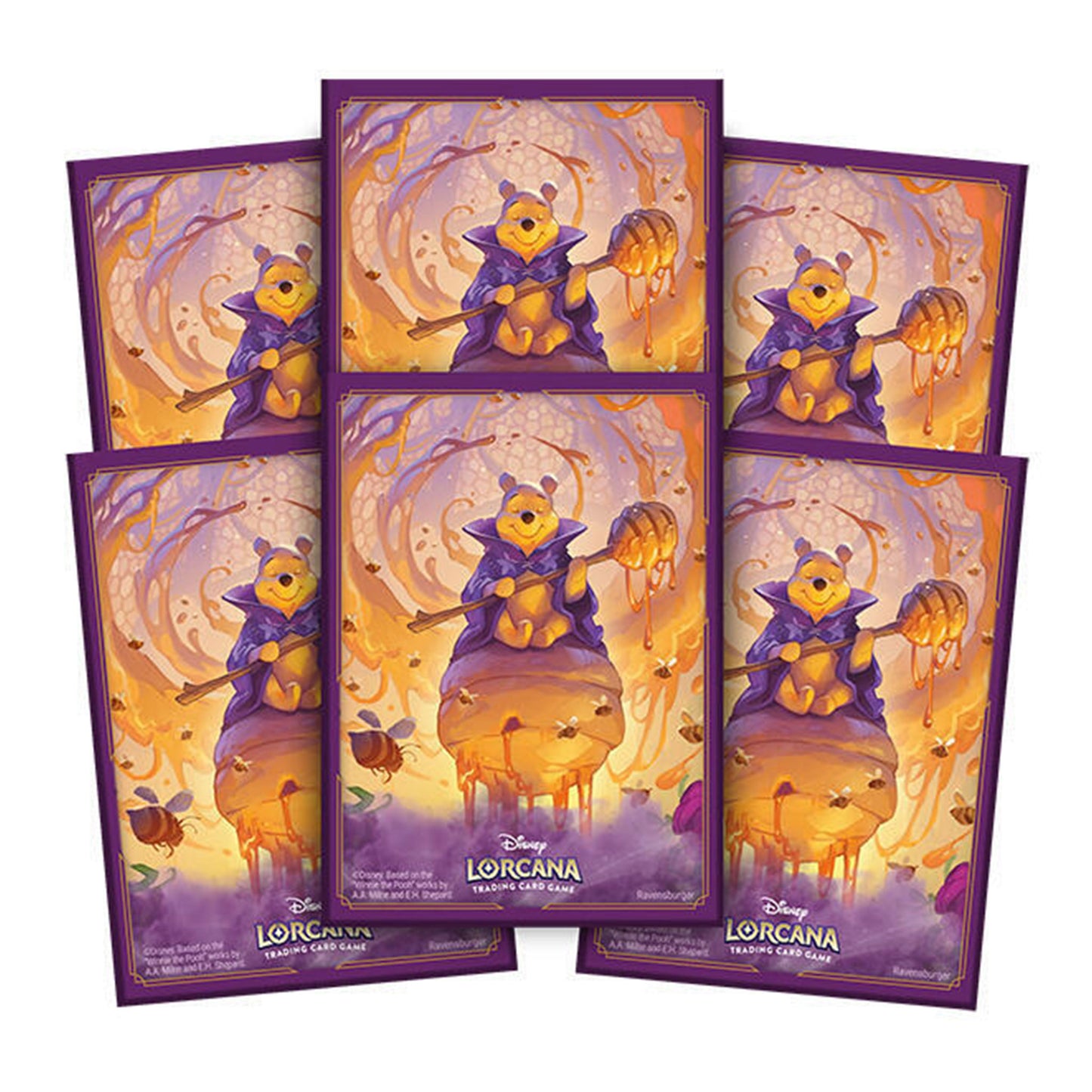 Disney Lorcana Card Sleeves: Winnie the Pooh - Hunny Wizard (65-Pack)