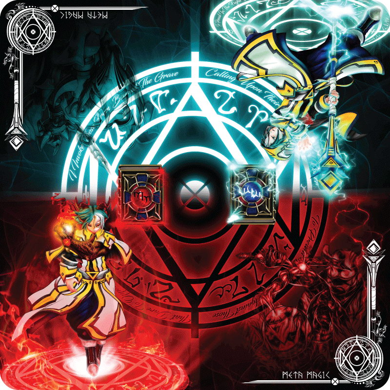 TWO PLAYER "METAMAGIC" PLAY MAT