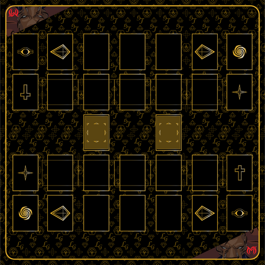 TWO PLAYER LUXURY YUGIOH CLOTH PLAY MAT