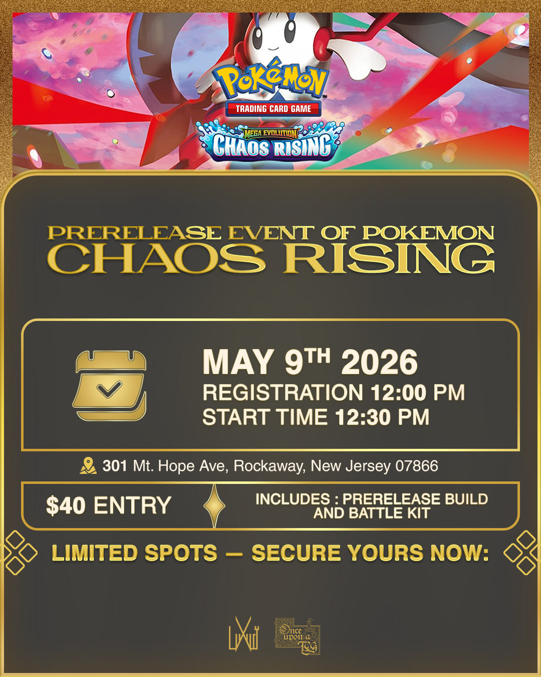 Pokemon Chaos Rising Prerelease Event