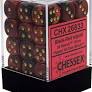gemini black red gold 12 mm Dice Block (36 dice)