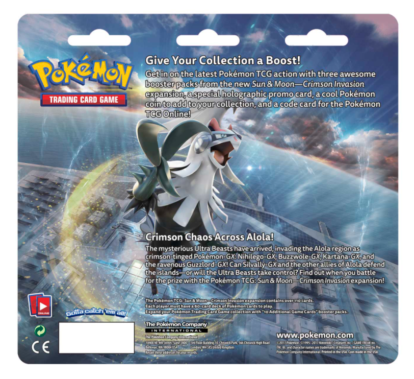 Sun & Moon: Crimson Invasion - 3-Pack Blister (Decidueye)