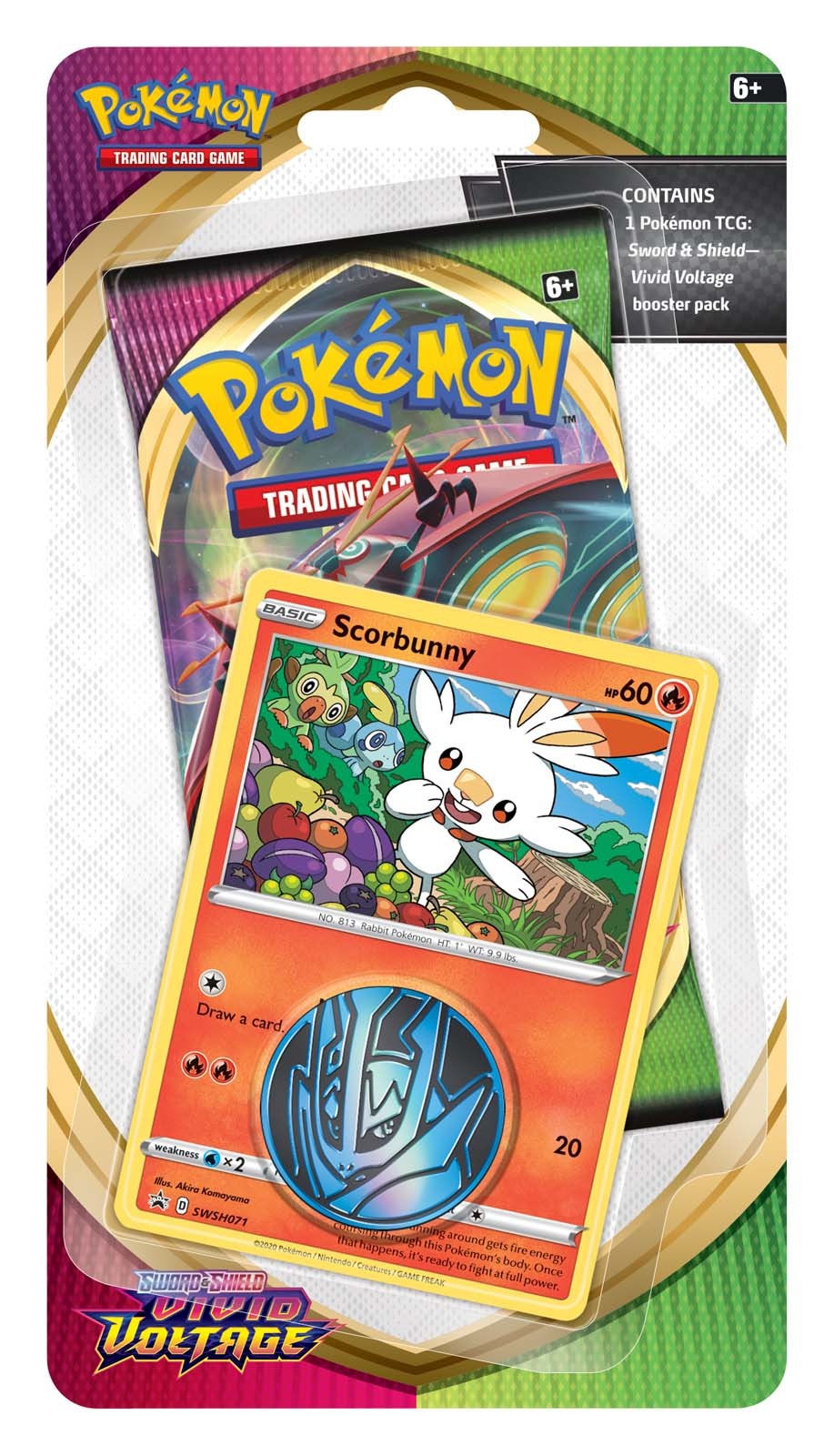 Sword & Shield: Vivid Voltage - Checklane Blister (Scorbunny)