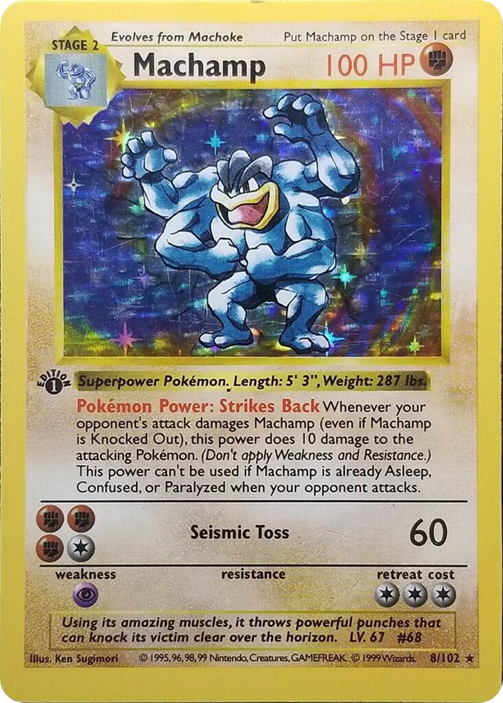 Machamp - 8/102 (Base Set Shadowless)
