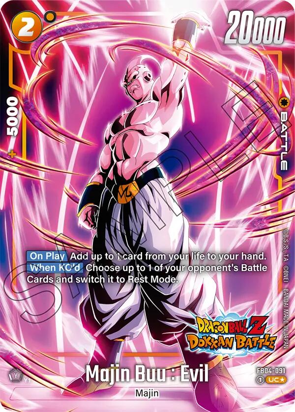 Majin Buu : Evil - FB04-091 (Dragon Ball Z Dokkan Battle Alternate Art)