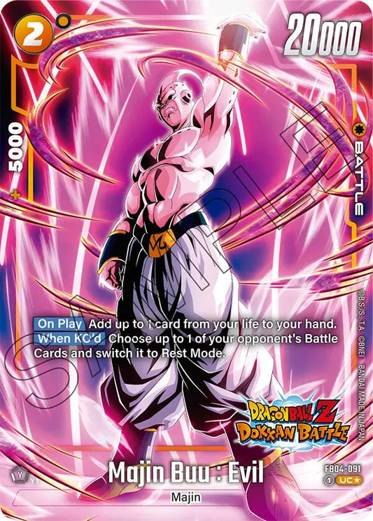 Majin Buu : Evil - FB04-091 (Dragon Ball Z Dokkan Battle Alternate Art)