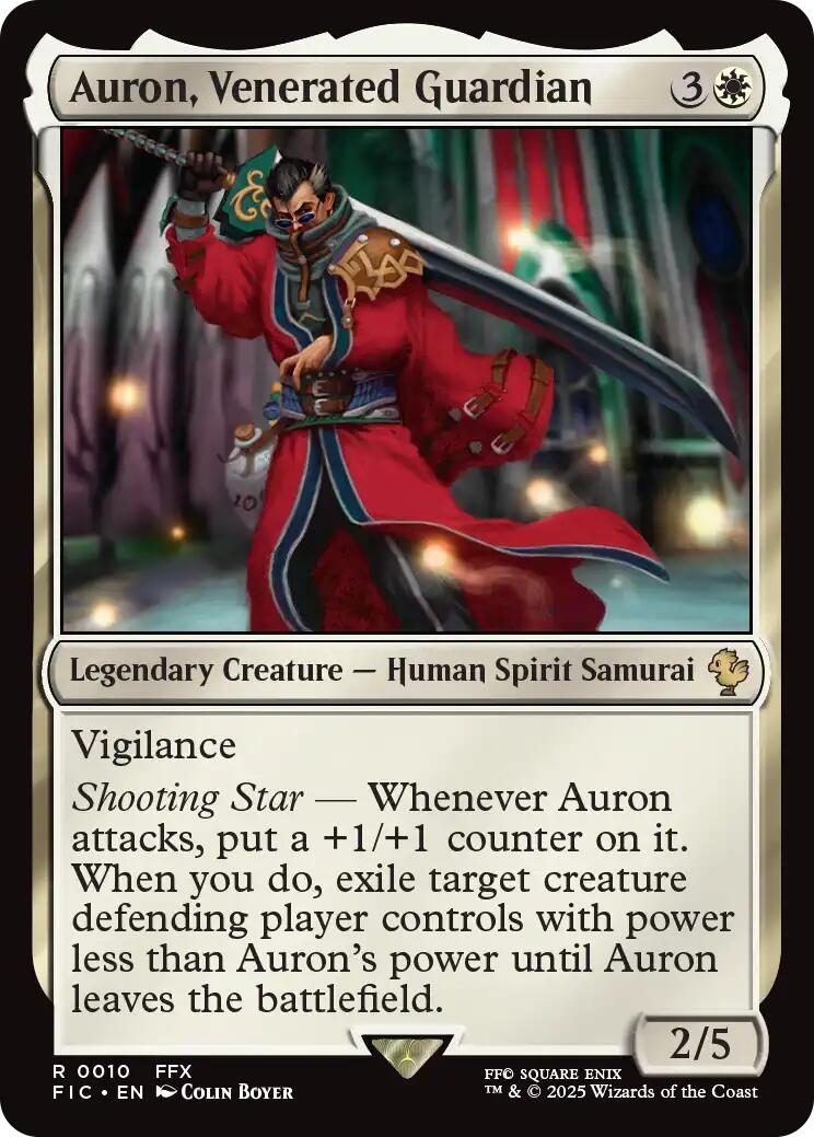 Auron, Venerated Guardian