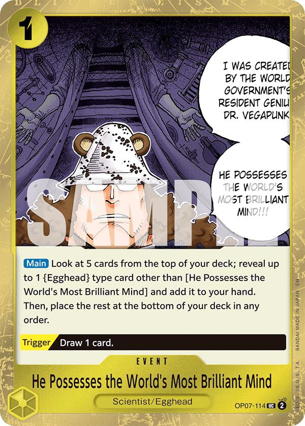 He Possesses the World's Most Brilliant Mind (Pirate Foil)