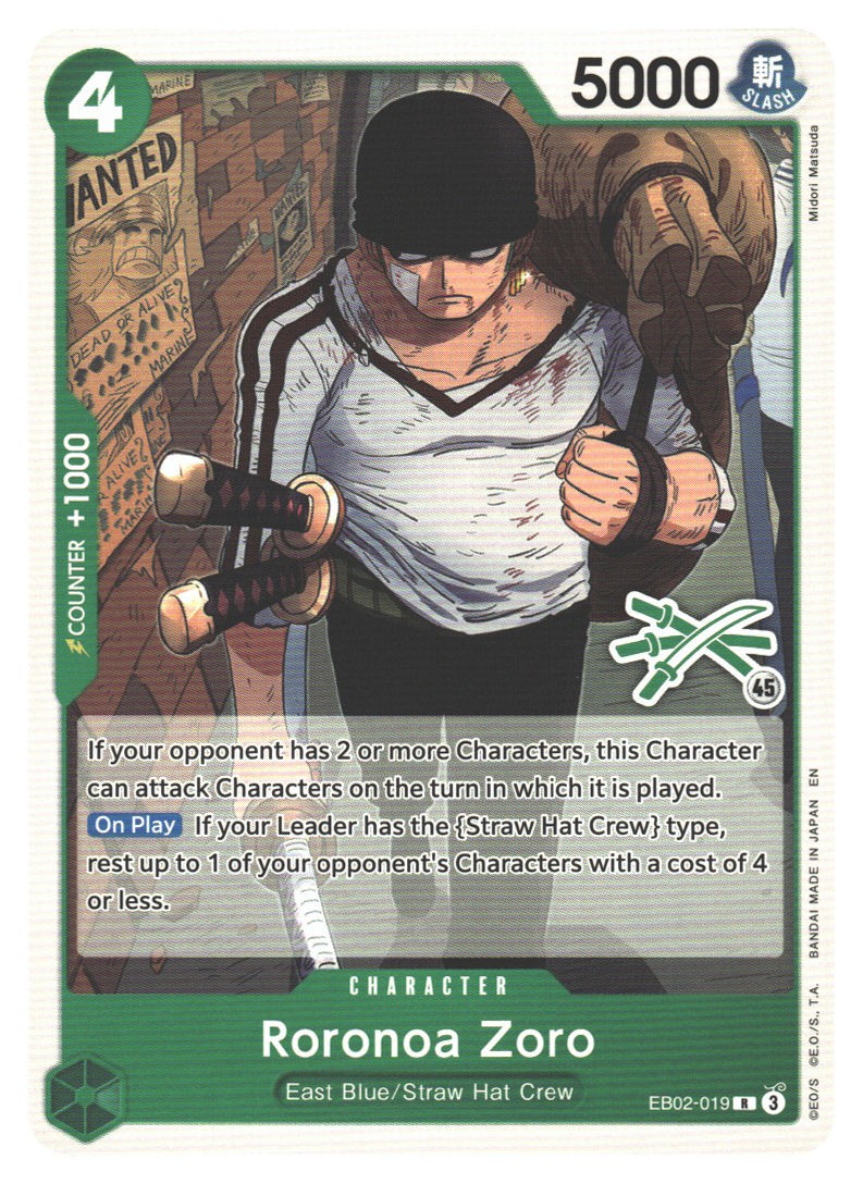 Roronoa Zoro - EB02-019 (Zoro Deck)