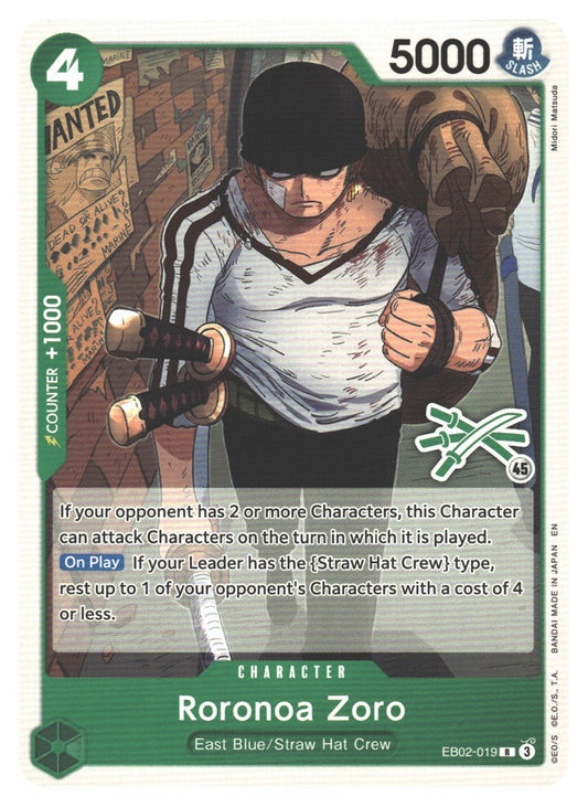 Roronoa Zoro - EB02-019 (Zoro Deck)