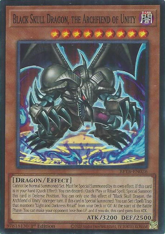 Black Skull Dragon, the Archfiend of Unity