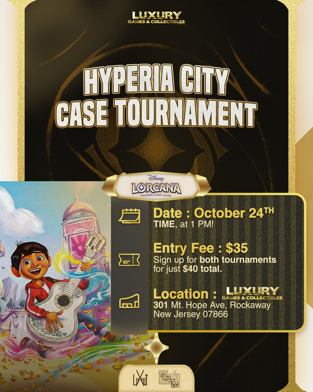 Lorcana Hyperia City Case Tournament & 3k