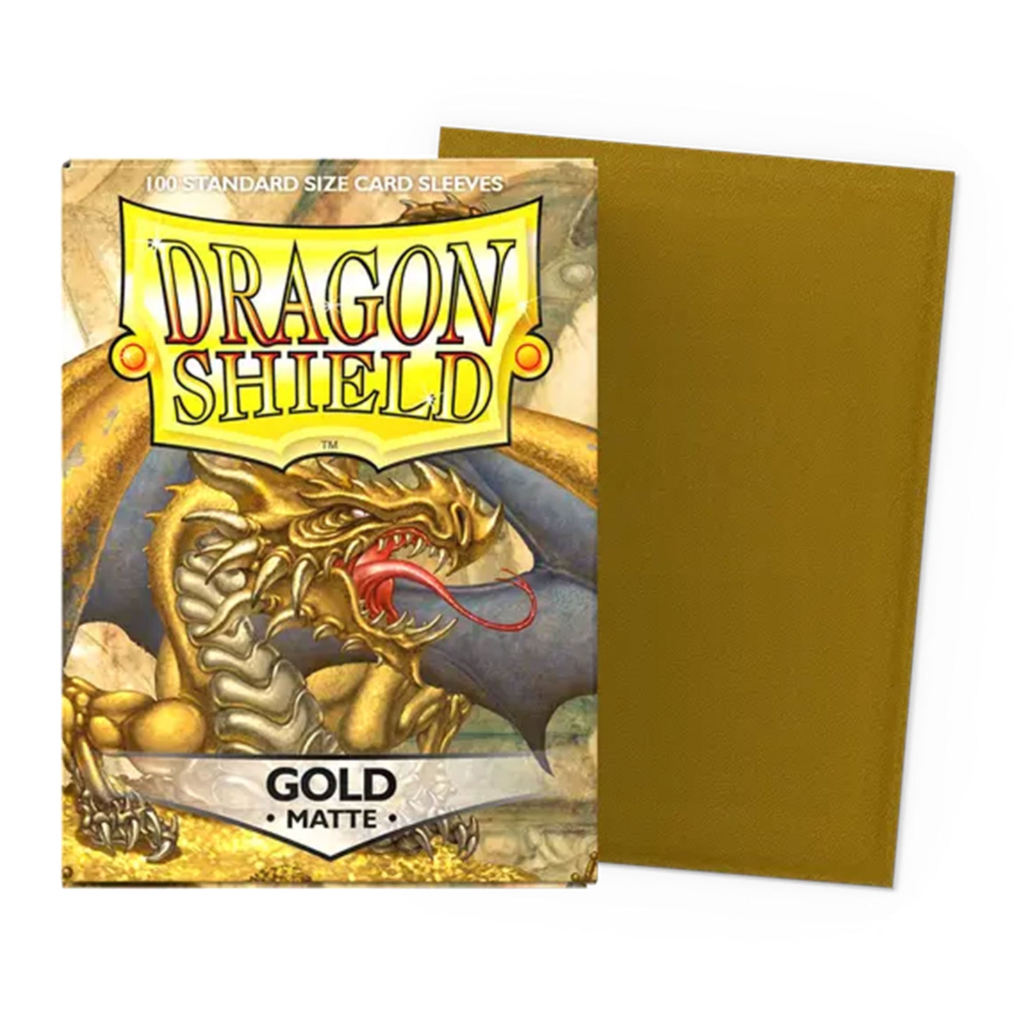 Dragon Shield Card Sleeves: Gold - Matte