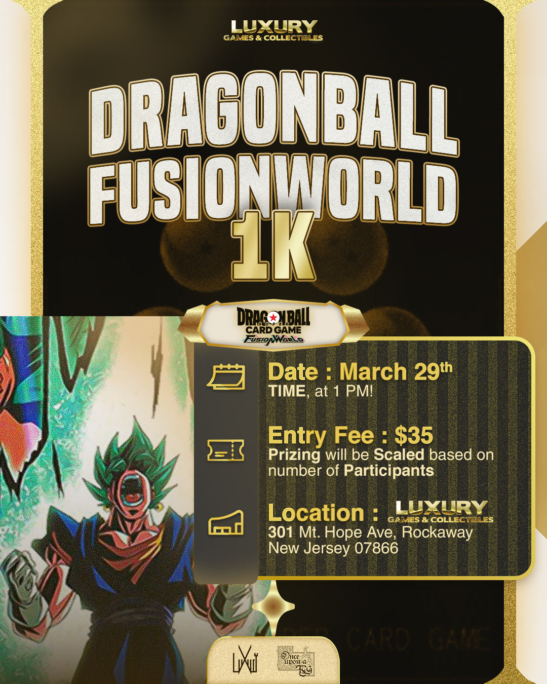DragonBall Fusion World 1K Event Entry
