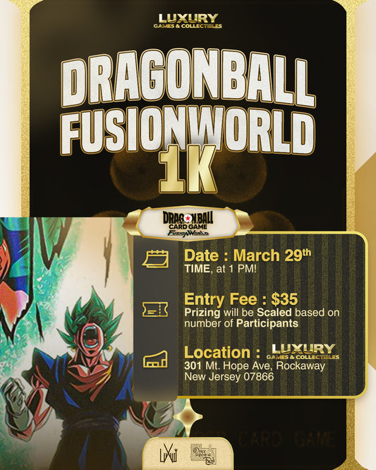 DragonBall Fusion World 1K Event Entry
