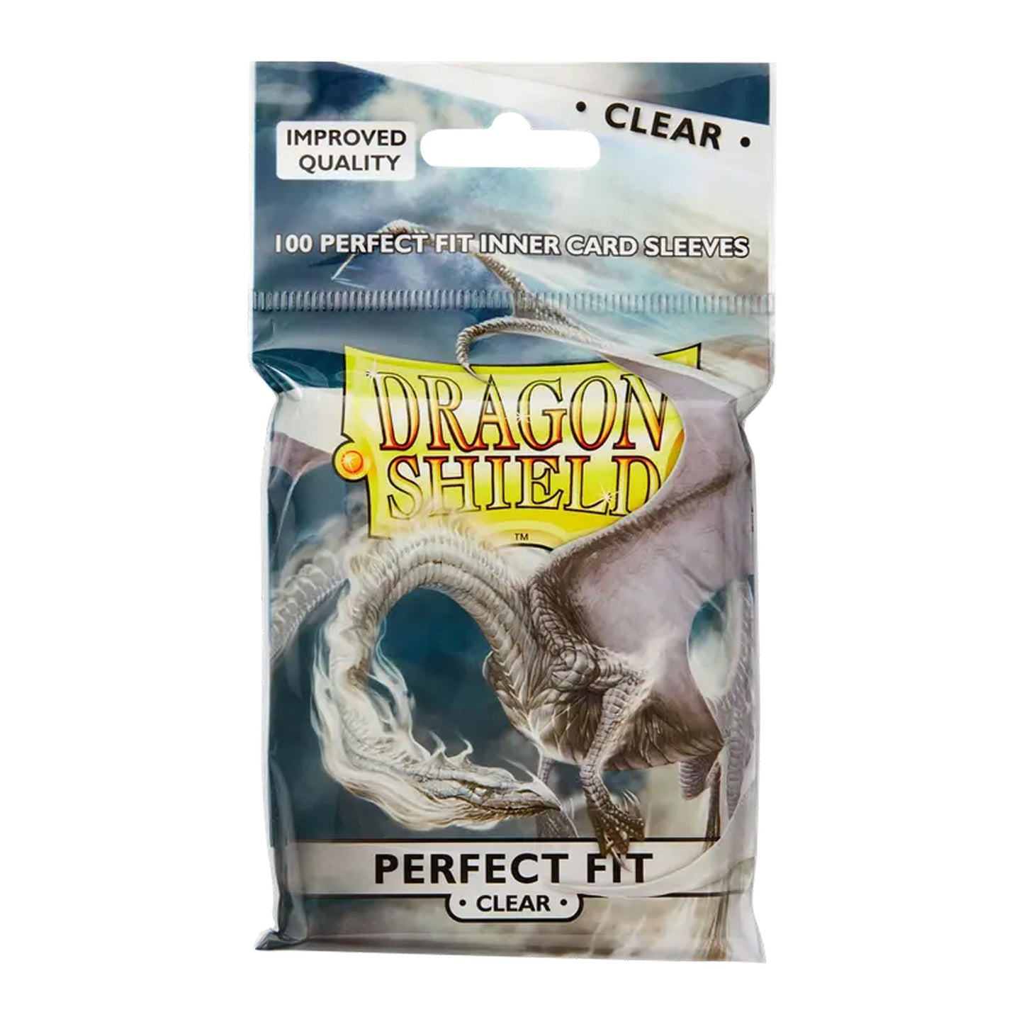 Dragon Shield Card Sleeves: Perfect Fit - Clear/Clear (100-Pack)