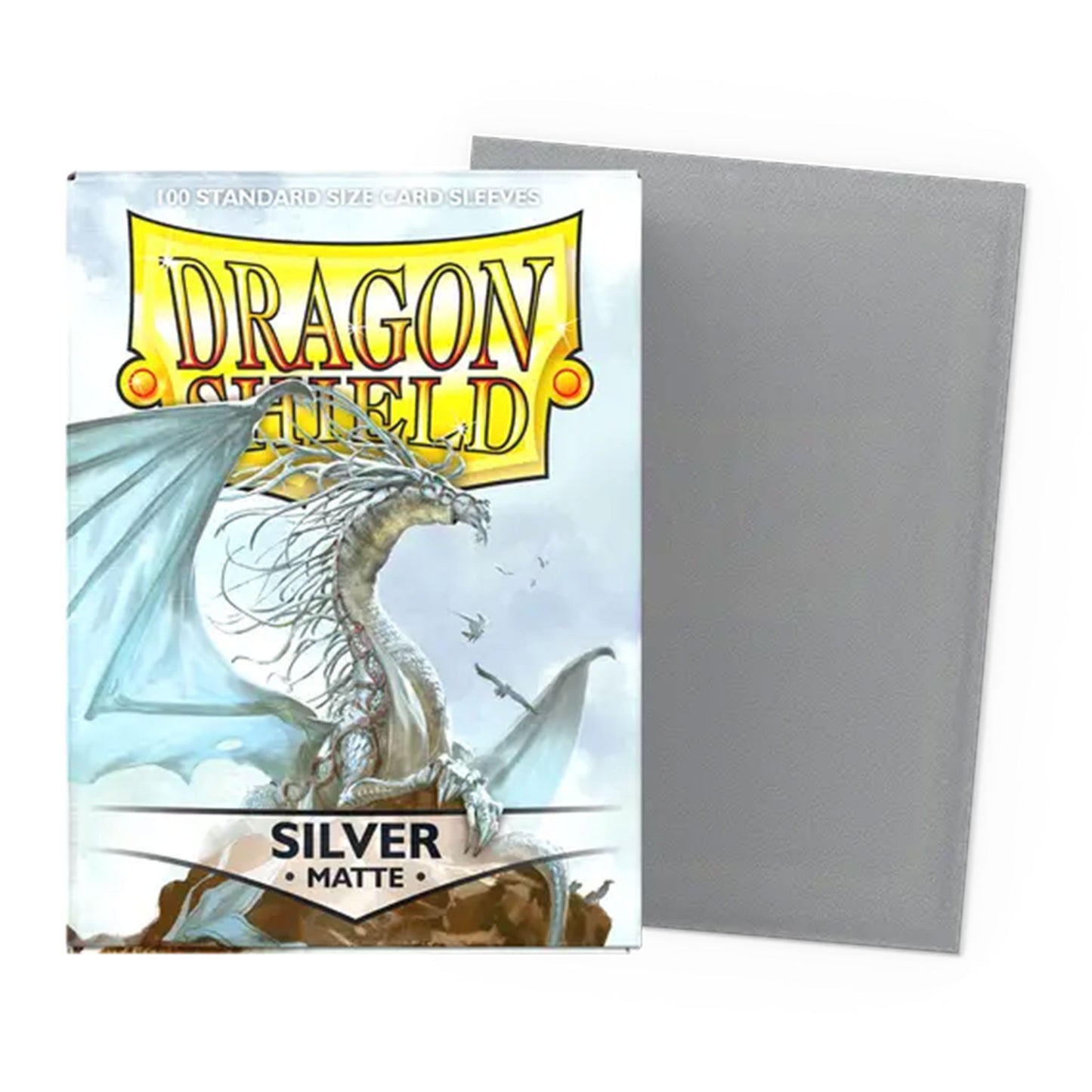 Dragon Shield Card Sleeves: Silver - Matte