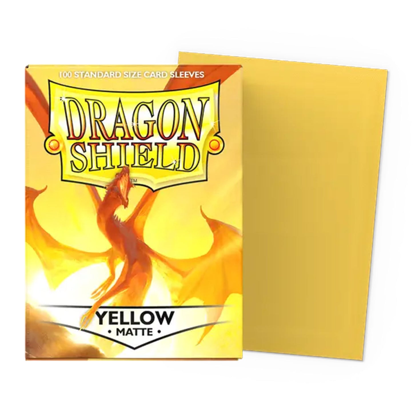 Dragon Shield Card Sleeves: Yellow - Matte