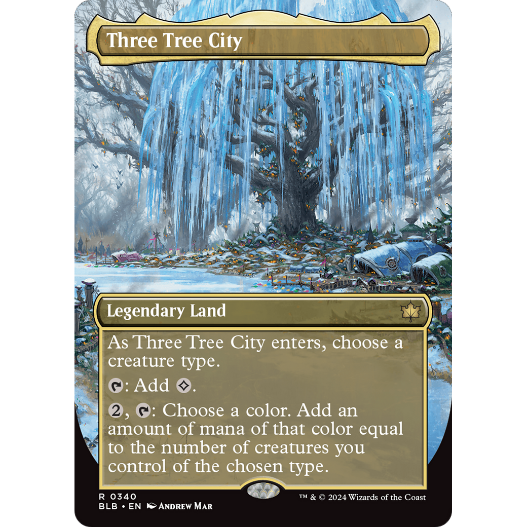 Three Tree City (Borderless) (0340) [Bloomburrow]