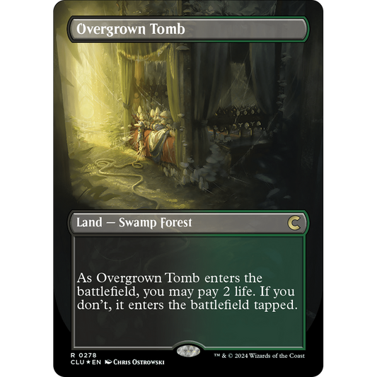 Overgrown Tomb (Borderless) [Ravnica: Clue Edition]