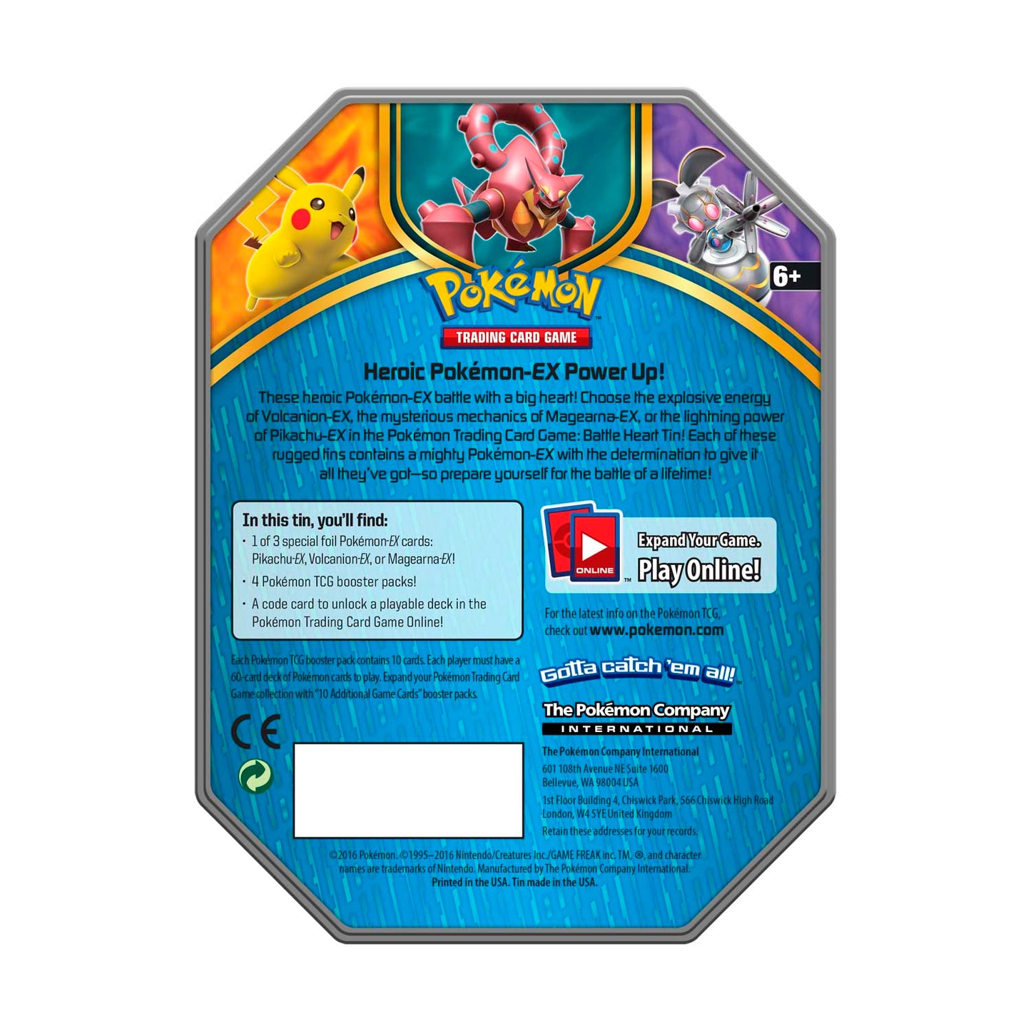 XY: Steam Siege - Battle Heart Tin (Volcanion-EX)