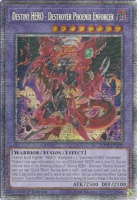 Destiny HERO - Destroyer Phoenix Enforcer [POTE-EN100] Starlight Rare