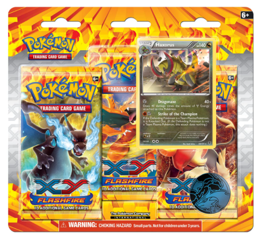 XY: Flashfire - 3-Pack Blister (Haxorus)