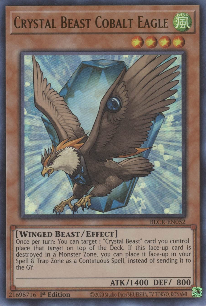 Crystal Beast Cobalt Eagle [BLCR-EN052] Ultra Rare