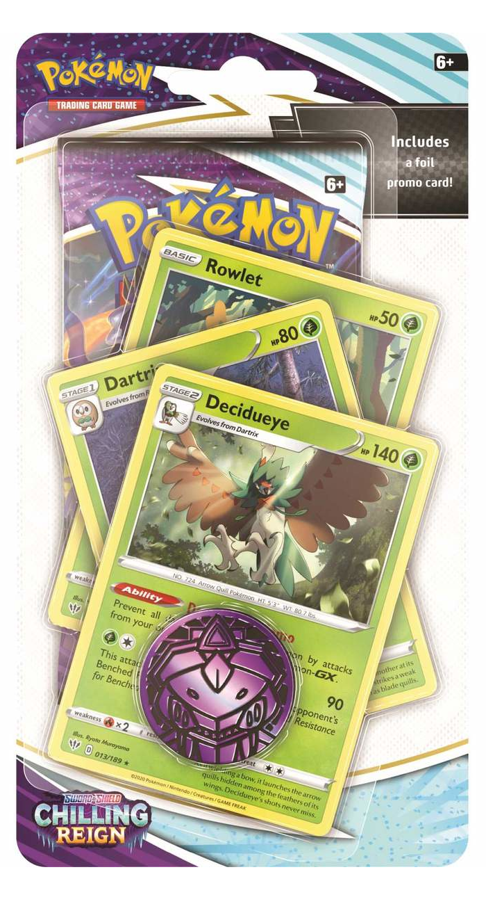 Sword & Shield: Chilling Reign - Premium Checklane Blister (Decidueye)