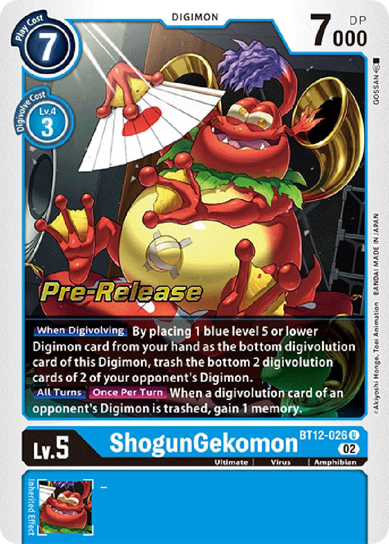 ShogunGekomon [BT12-026] [Across Time Pre-Release Cards]