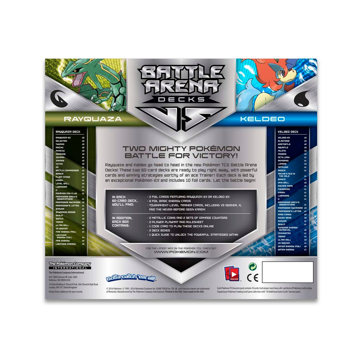 Battle Arena Decks (Rayquaza vs. Keldeo)